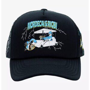 Regular Show  - Mordecai & Rigby Trucker Hat (Adjustable - All Sizes) - NEW